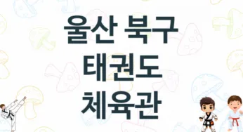 울산 북구 어린이 태권도 도장 소개 추천