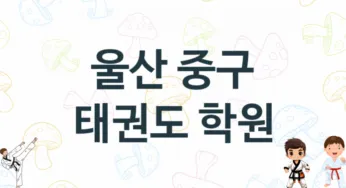 울산 중구 태권도 체육관 추천 TOP 5, 안내