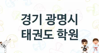경기 광명시 아이들 태권도 체육관 추천