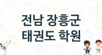 전남 장흥군 태권도 도장 추천 1, 회비, 도장 업체소개