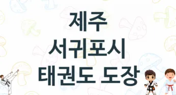제주 서귀포시 태권도 체육관 추천 5, 비용, 체육관 업체소개