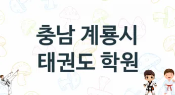 충남 계룡시 태권도 도장 추천 4, 회비, 체육관 업체소개