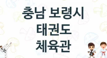 충남 보령시 태권도 학원 추천 3, 비용, 도장