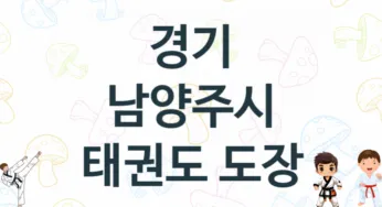 경기 남양주시 어린이 태권도 학원 소개 추천