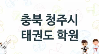 충북 청주시 태권도 체육관 추천 TOP 3, 안내