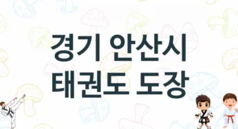 경기 안산시 태권도 체육관 추천 TOP 5, 소개