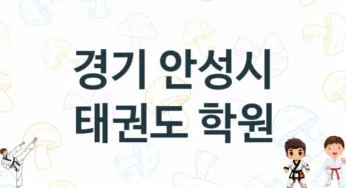 경기 안성시 태권도 체육관 추천 5, 입회비, 체육관 업체소개