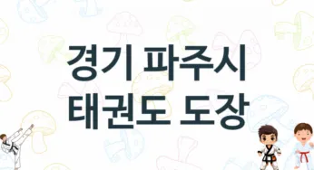 경기 파주시 태권도 체육관 추천 TOP 5, 안내