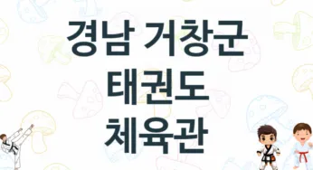 경남 거창군 태권도 학원 소개 추천