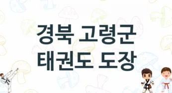 경북 고령군 태권도 체육관 추천 TOP 2, 안내
