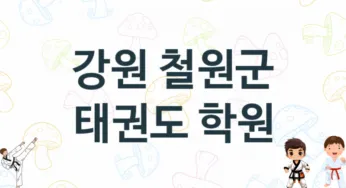 강원 철원군 태권도 도장 추천 1, 회비, 체육관