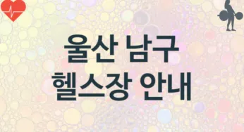 울산 남구 헬스장 추천 TOP 3, 안내