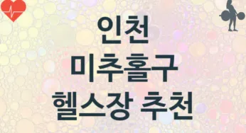 인천 미추홀구 중급자 헬스장 소개 추천