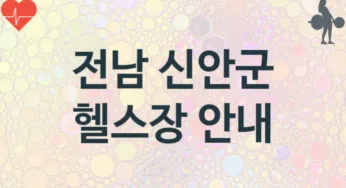 전남 신안군 헬스장 추천 2, 입관비, 헬스클럽