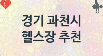 경기 과천시 헬스장 추천 3, 회비, 업소안내