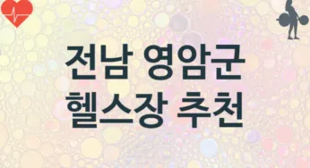 전남 영암군 헬스장 추천 3, 비용, 헬스클럽 업소안내