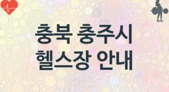 충북 충주시 중급자 헬스장 추천