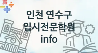 인천 연수구 입시전문학원 추천 4, 수강비
