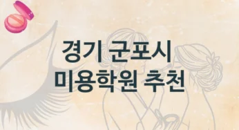 군포시 미용학원 초급부터 마스터 과정까지 및 학원비 정보